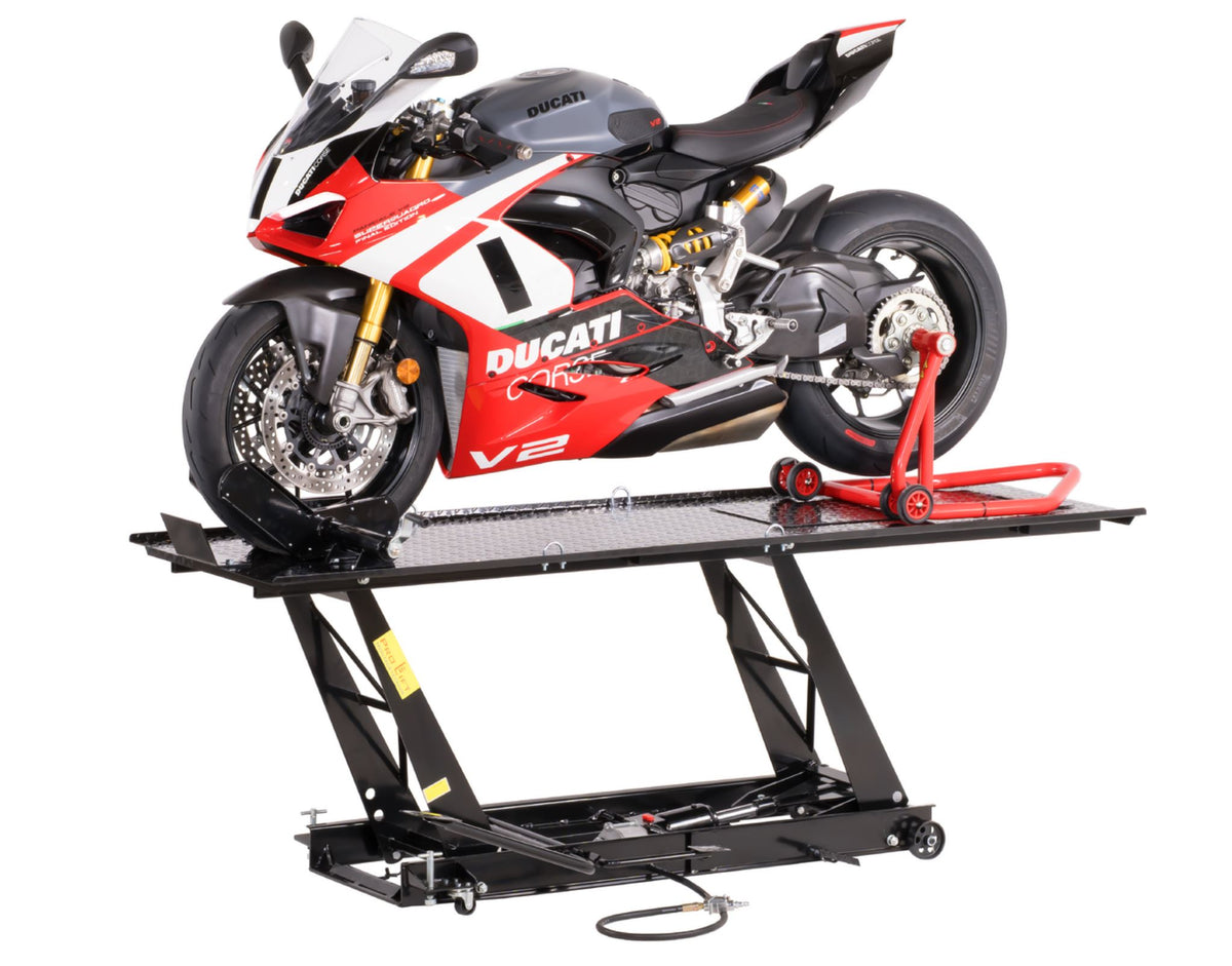 Motorradhebebühne 450 kg mit Fußpedal & Pneumatik