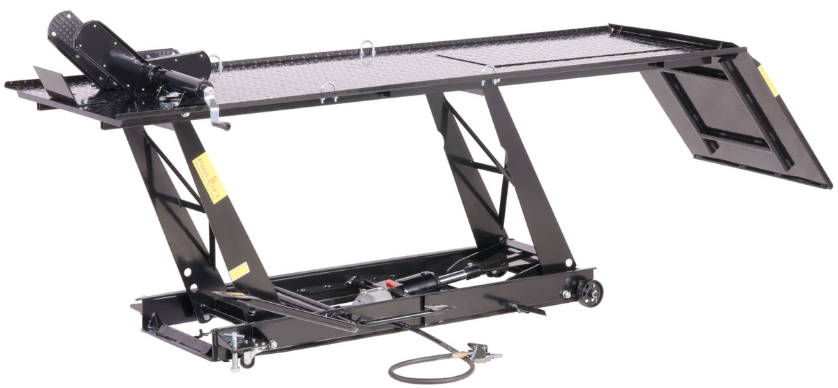Motorradhebebühne 450 kg mit Fußpedal & Pneumatik