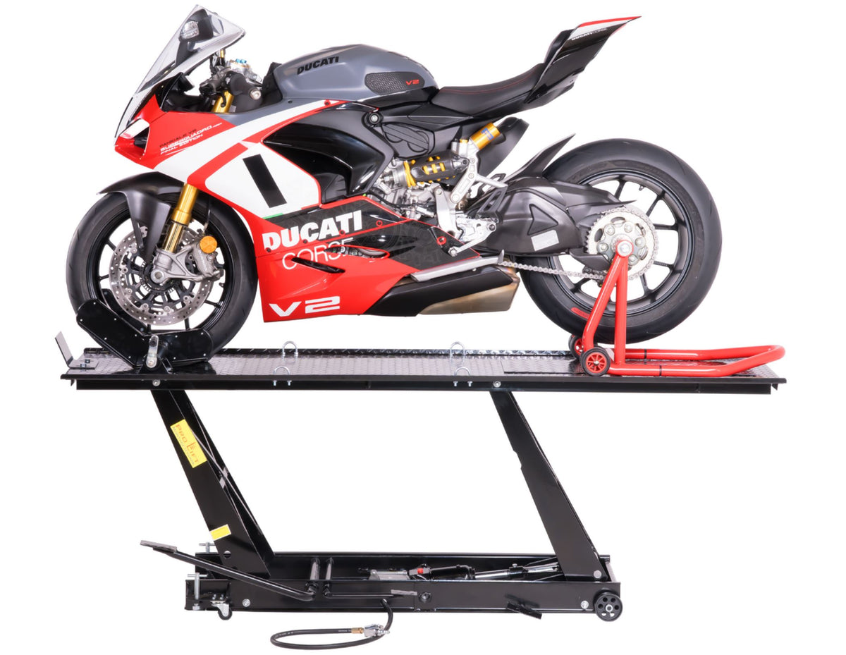 Motorradhebebühne 450 kg mit Fußpedal & Pneumatik