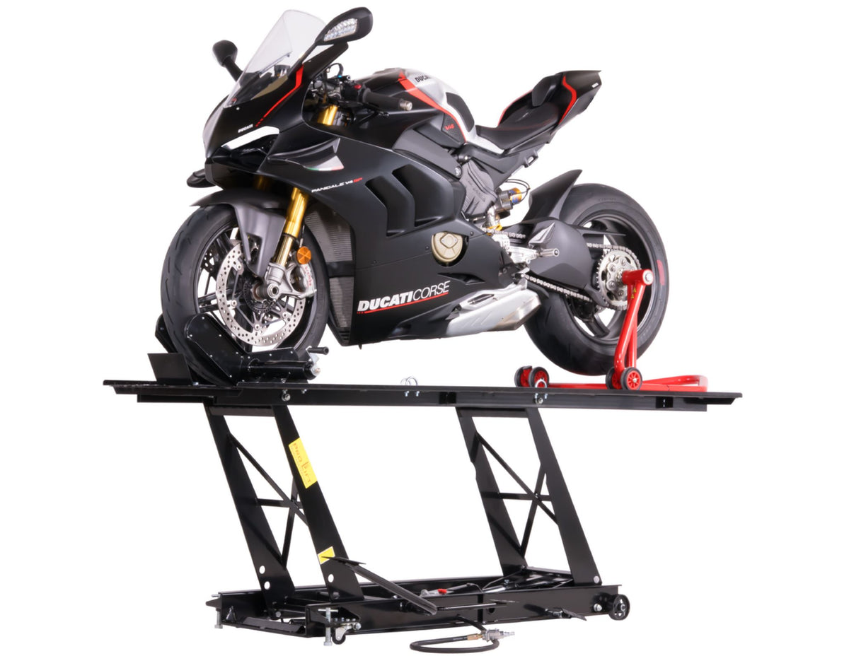Motorradhebebühne 450 kg mit Fußpedal & Pneumatik