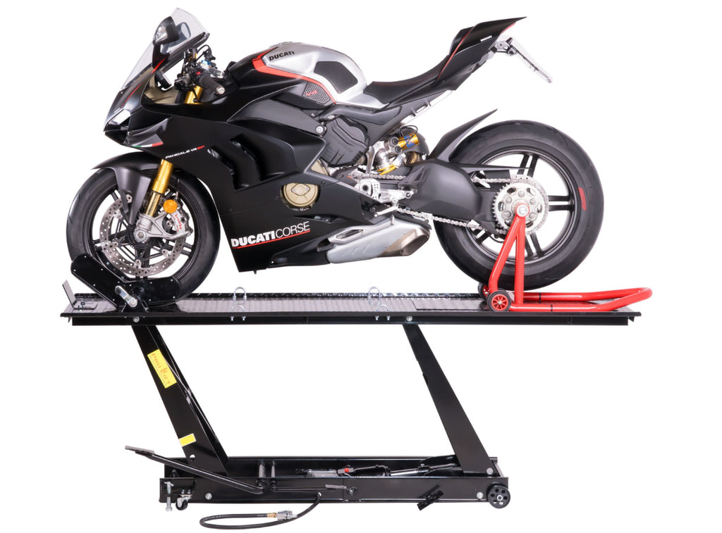 Motorradhebebühne 450 kg mit Fußpedal & Pneumatik