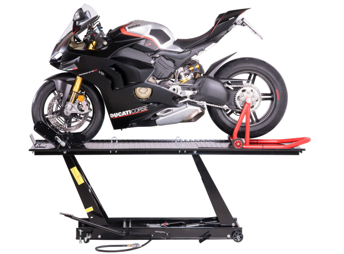 Motorradhebebühne 450 kg mit Fußpedal & Pneumatik