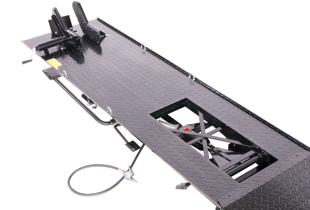 Motorradhebebühne 450 kg mit Fußpedal & Pneumatik