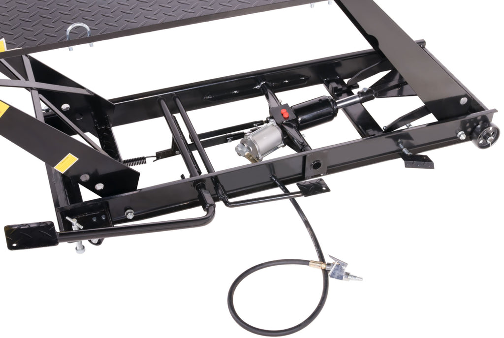Motorradhebebühne 450 kg mit Fußpedal & Pneumatik