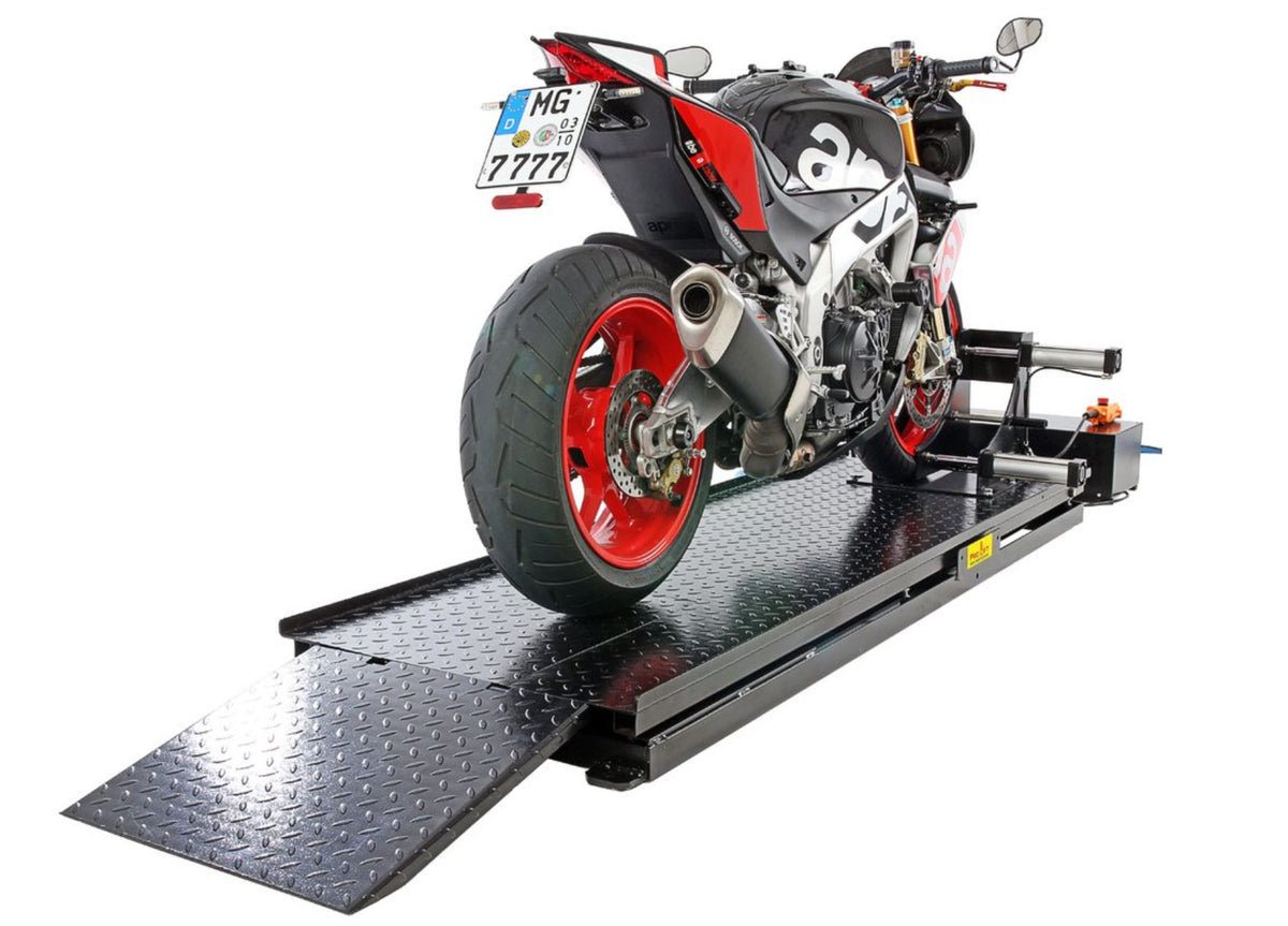 Motorrad-Hebebühne 500 kg – Elektrohydraulisch, sicher & professionell